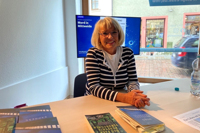 Gabi Thieme zur Lesung in Mittweida: Zeit zum Schreiben der Bücher hatte sie erst, als sie in den Ruhestand gegangen war.