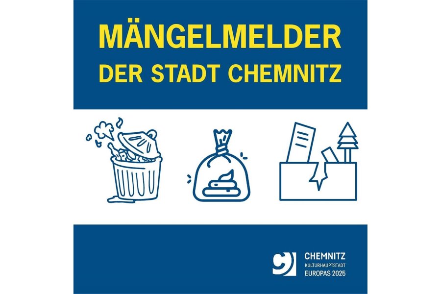 Von Müll bis Schlaglöcher: In Chemnitz gibt es jetzt einen Mängelmelder - Beim neuen Mängelmelder der Stadt gibt es zehn Kategorien.