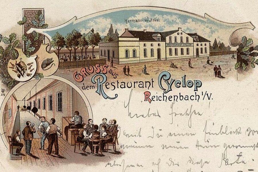 Gruß aus dem Restaurant Cyclop: Die historische Ansichtskarte stammt aus der Sammlung von Rolf Götz. 