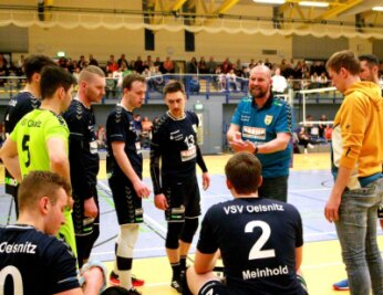 VSV Oelsnitz startet in die Playoffs - Die Männer-Volleyballmannschaft des VSV Oelsnitz