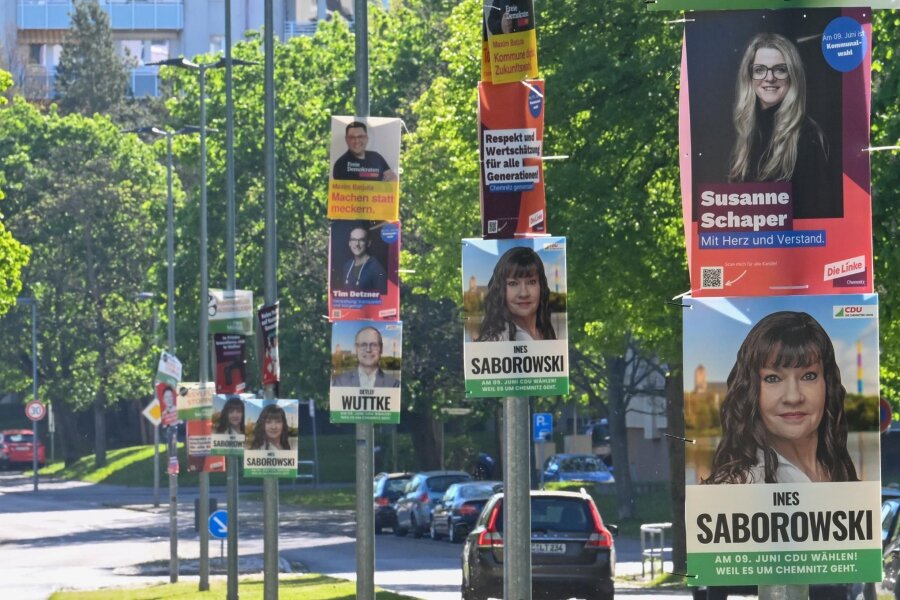 Wahl in Chemnitz: Jünger oder älter, mehr Frauen oder Männer? So unterschiedlich treten die Parteien an - Chemnitz wählt am 9. Juni einen neuen Stadtrat. Um jeden der 60 zu vergebenden Sitze bewerben sich fast acht Kandidaten – weit mehr als bei früheren Wahlen.