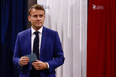 Wahl in Frankreich: Rechtsnationale könnten Mehrheit holen - Der französische Präsident Emmanuel Macron könnte ohne handlungsfähige Regierung seine Projekte nicht durchsetzen.