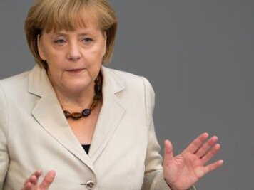Wahlkampf - Kanzlerin kommt nach Zwickau - Bundeskanzlerin Angela Merkel.