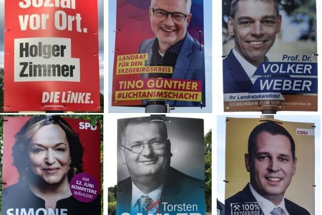 Wahlplakate: Welche Kandidaten überzeugen im Erzgebirge, welche fallen durch? - 