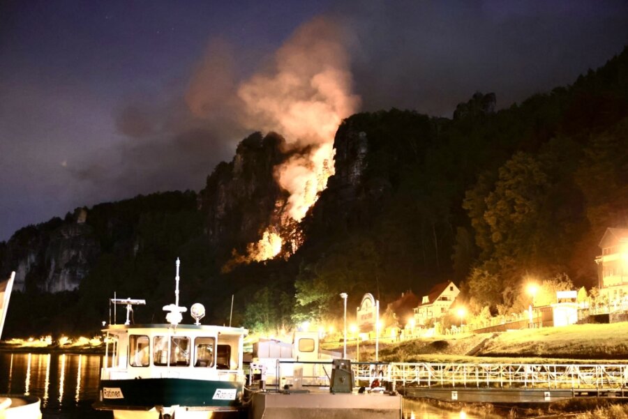 Waldbrand an Bastei mit Shisha ausgelöst? Vier Verdächtige ermittelt