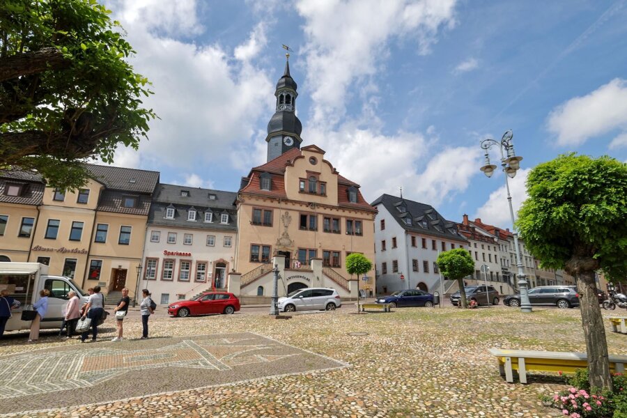 Waldenburg: 5 Frauen und 11 Männer bilden neuen Stadtrat in der Töpferstadt - Blick zum Rathaus in Waldenburg, wo die Sitzungen des Stadtrates stattfinden.