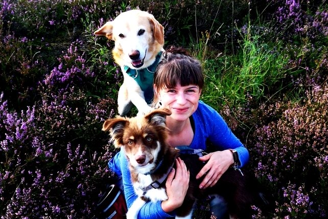 Waldpfötchenschule: Ein Trio startet durch - Das Personal der Waldpfötchen-Hundeschule. Isabelle Koschek und ihre vierbeinigen Assistenten sind unzertrennlich. 