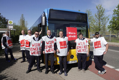 Warnstreik im regionalen Linienverkehr auch in der Region - In Chemnitz beteiligen sich Mitarbeiter von Euro Traffic Partner - einem Partnerunternehmen der CVAG - am Streik.