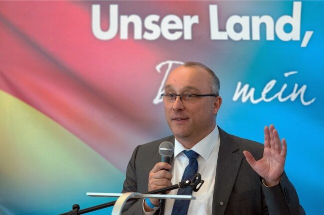 Als er 2017 für die AfD-Landesliste zur Bundestagswahl kandidierte: der spätere Abgeordnete Jens Maier. 