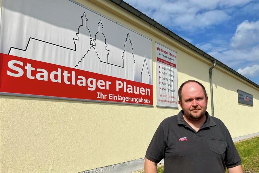 Warum ein Einlagerungshaus in Plauen boomt - Danilo Scheppan ist seit 2021 der Logistikleiter im Plauener Stadtlager in der Fedor-Schnorr-Straße. Er ist Ansprechpartner für die zahlreichen Mieter auf dem Gelände und am zweiten Standort an der Ecke Senefelderstraße/Engelstraße.