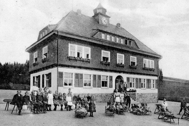 Der Erzgebirgshof Bethlehemstift um 1910. 