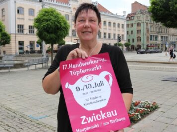 Warum ein Töpfermarkt nach Zwickau umzieht - Die Zwickauer Keramikerin Heike Kozok gehört zu denen, die beim Töpfermarkt am Wochenende ausstellen. 