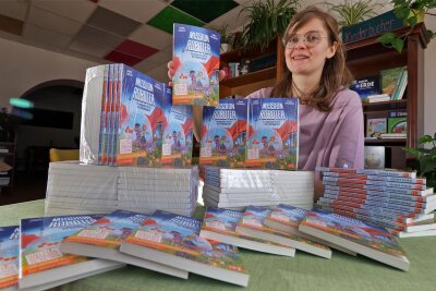 Warum eine junge Händlerin in Waldenburg Bücher verschenkt - Susann Hoffmann verschenkt diese Comic-Bücher an Fünftklässler der Waldenburger Oberschule und der Wehrdigtschule in Glauchau.