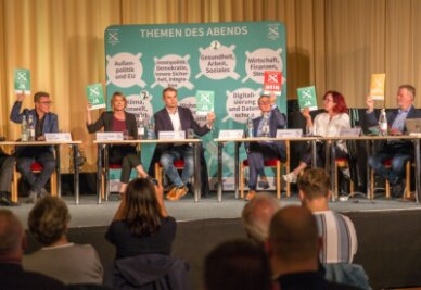 Was beim Wahlforum polarisierte - Sechs Bundestagskandidaten, die das Erzgebirge in Berlin vertreten wollen, standen am Montag Rede und Antwort.