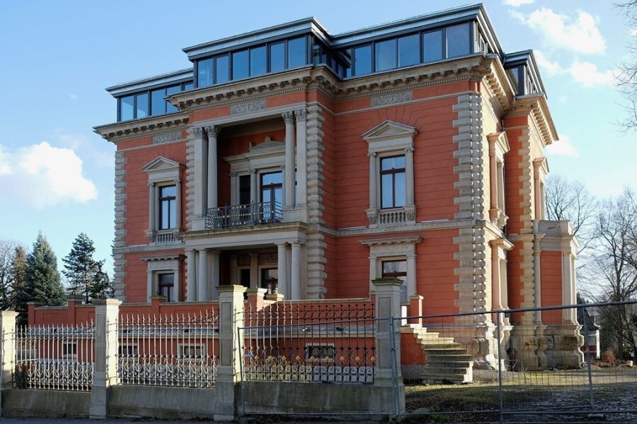 Die Villa Liskowsky in der Bahnhofstraße. Hier ruht der Bau. 