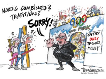 Was Kombiniererkönig Eric Frenzel mit IOC-Präsident Thomas Bach besprochen hat - Seit den ersten Winterspielen 1924 in Chamonix gehört die Nordische Kombination zum olympischen Programm. Doch für Tradition kann sich die Sportart heute nichts mehr kaufen.
