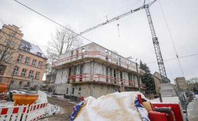 Was sich Burgstädt 2022 leisten kann - Eine große Investition 2022 ist der Fertigbau des neuen Hortgebäudes an der Grundschule in Mohsdorf. 