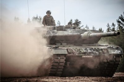 Washington: "Jedes Land entscheidet für sich selbst" - Ein Leopard-2-Panzer der Bundeswehr bei einer Übung. 