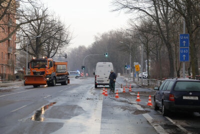 Wasserrohrbruch: Blankenauer Straße zeitweise gesperrt - 