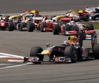 Webber beim Red-Bull-Doppelsieg vor Vettel - Sieg auf dem Nürburgring für Mark Webber