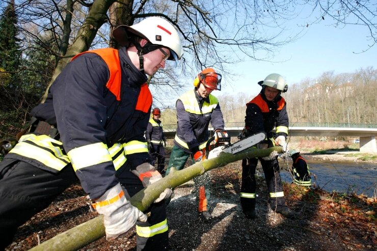 Arbeitseinsatz der Niederwiesaer und Lichtenwalder Feuerwehr 
