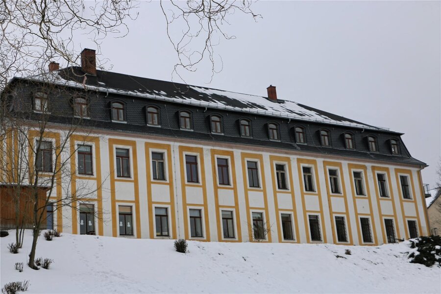 Weihnachtszauber im Schloss Leubnitz - Schloss Leubnitz im Winter.