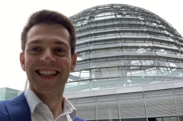Wer Mittelsachsen künftig im Bundestag vertritt - Philipp Hartewig war am Montag bereits im Bundestag. 