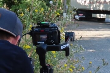 Werbedreh mit junger Truckerin - Einen Tag lang wurde in Werdau für den Imagefilm gedreht. Das nächste Filmteam ist schon angemeldet.