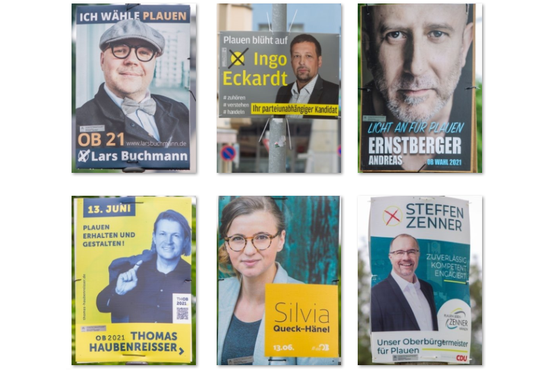 Werbefachmann über OB-Wahlplakate in Plauen: Von cool bis zu dick aufgetragen
