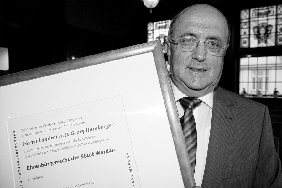 Werdau: Ehrenbürger Georg Hamburger ist verstorben - Georg Hamburger wurde im April 2011 die Ehrenbürgerschaft der Stadt Werdau verliehen.