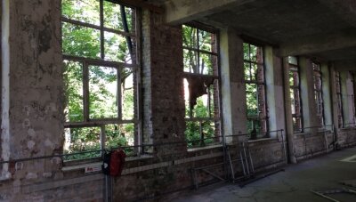 Werke von 21 Künstlern bei Chemnitzer Begehungen - Seltene Blicke werden den Besuchern der 13. Begehungen im Poelzig-Bau geboten. Innen wird Kunst zu sehen sein, vor den Fenstern Natur.