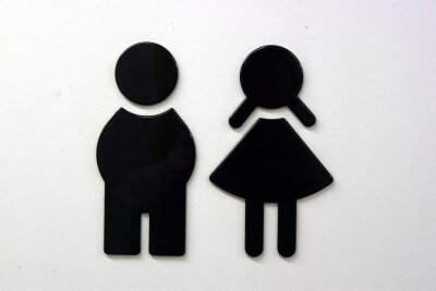 Weshalb Kunden im neuen Rewe-Markt in Plauen 50 Cent für den Toilettenbesuch zahlen müssen - Wo diese oder ähnliche Symbole zu sehen sind, können Kunden in aller Regel eine öffentliche Toilette benutzen.