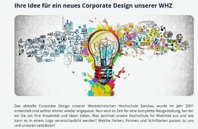 WHZ sucht ein neues Corporate Design - Auf der Internetseite der Westsächsischen Hochschule gibt es detaillierte Informationen über den Ideenwettbewerb. 