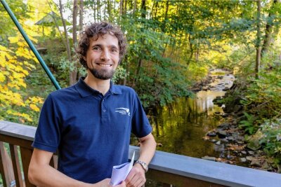 Wie das Bett der Göltzsch im Vogtland in ein paar Jahren beschaffen sein soll - Philipp Solbrig sorgt als Projektleiter der Landestalsperrenverwaltung für neues Leben am Fluss.