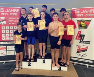 Wie der Lok-Cup ein kleines Schwimmfest wurde - Im Staffelwettbewerb der Jungs landete das Quartett des gastgebenden ESV Lok hinter zwei Teams des SV Zwickau 04 am Samstag auf dem dritten Platz.