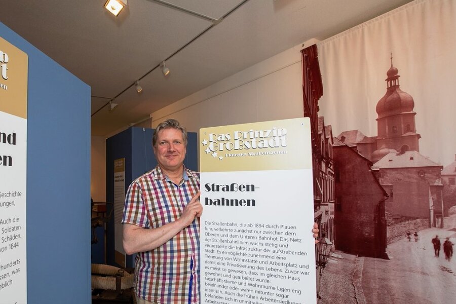 Wie die Vorväter die Stadt Plauen angelegt haben - Der Fachdirektor des Vogtlandmuseums, Martin Salesch, wirbt für einen Besuch der Sonderausstellung mit dem Titel "Das Prinzip Großstadt - Plauener Straßenszenen".
