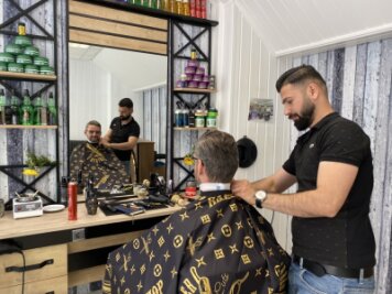 Inhaber Gankis Hasso (29) hat in Mittweida an der Rochlitzer Straße einen Barbershop eröffnet.