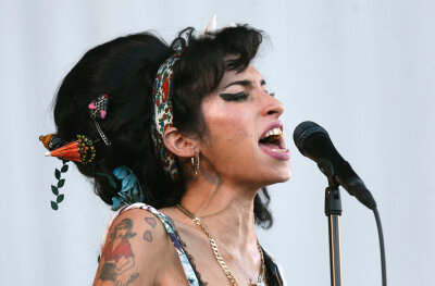 Amy Winehouse in einem Konzert in London im Jahr 2007.
