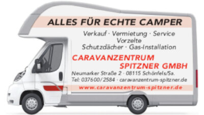 Willkommen zum 18. Stadtfest Zwickau - Anzeige: Caravanzentrum Spitzner GmbH