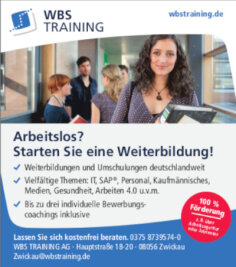 Willkommen zum 18. Stadtfest Zwickau - Anzeige: WBS Training AG