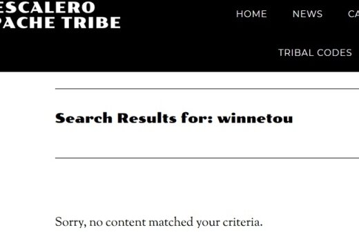 Winnetou bei "seinem" Stamm unbekannt - Beim eigenen Stamm unbekannt: Winnetou, die Romanfigur Karl Mays, findet man auf der Website der Mescaleros gar nicht. 