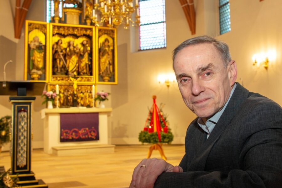 "Wir dürfen die Freiheit nutzen" - Superintendent Rainer Findeisen (57) in der Georgenkirche in Flöha 