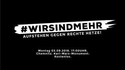 #wirsindmehr in Chemnitz: Behinderungen im Verkehr am Montag wegen Konzerten gegen Rechts - 