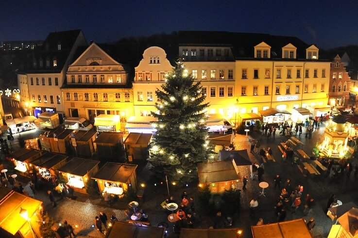 Kann der Weihnachtsmarkt in Hainichen in diesem Jahr stattfinden? Oberbürgermeister Dieter Greysinger ist skeptisch. 