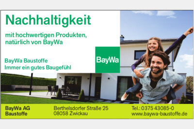Wohnpark Dr. Rudolf Breitscheid in Reichenbach - Anzeige: BayWa AG Baustoff Fachhandel 