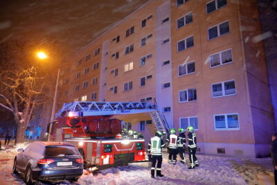 Wohnungsbrand im Chemnitzer Zentrum - 