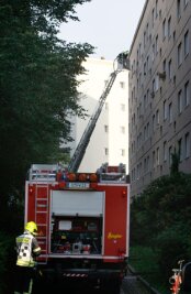 Wohnungsbrand in Chemnitz - Familie muss evakuiert werden - Die Feuerwehr konnte den Brand löschen.