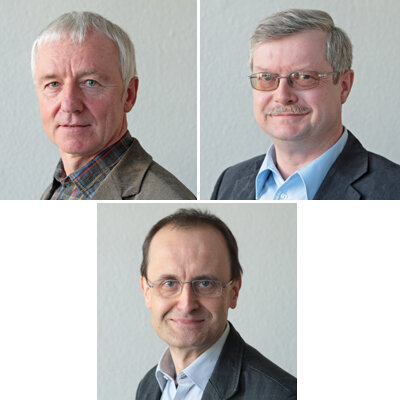 Die Experten: oben: Dr. Dietmar Jolie und Dr. Thomas Breyer; unten: Dr. Stephan Albani