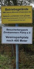 Zinnkammern: Sind die Mettenschichten in Gefahr? - Bieten auch Diskussionsstoff: Schilder im Luchsbachtal.