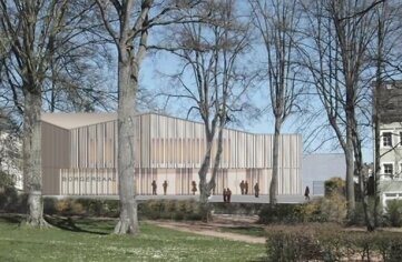 Zschopauer Kultursaal soll mit Darlehen gebaut werden - Im Saal sollen rund 400 Gäste Platz finden.